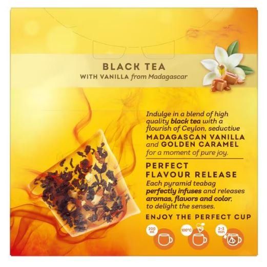 Cibi & Specialità: Lipton Tea - Vanilla Caramel - Pyramidenbeutel – Nuovo e nell'imballaggio originale da Gampelen venduto da Geschenkxy 2