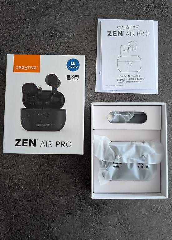 Casques audio: Creative Zen Air Pro (schwarz, Bluetooth, USB-C) – Neuf avec emballage d'origine à Triesen par udbu1987 1