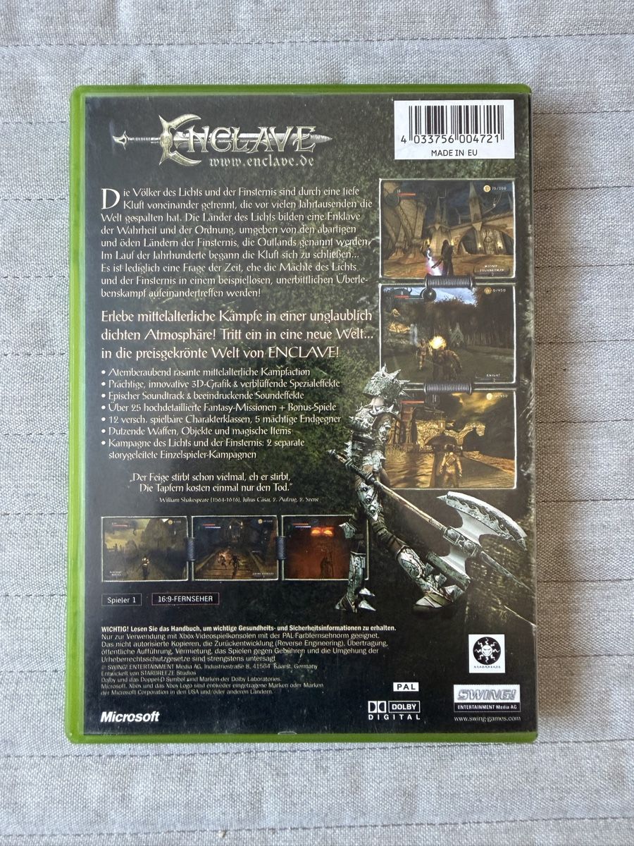 Microsoft Giochi: Enclave für Xbox – Usato da Thunstetten venduto da Virus_33 2