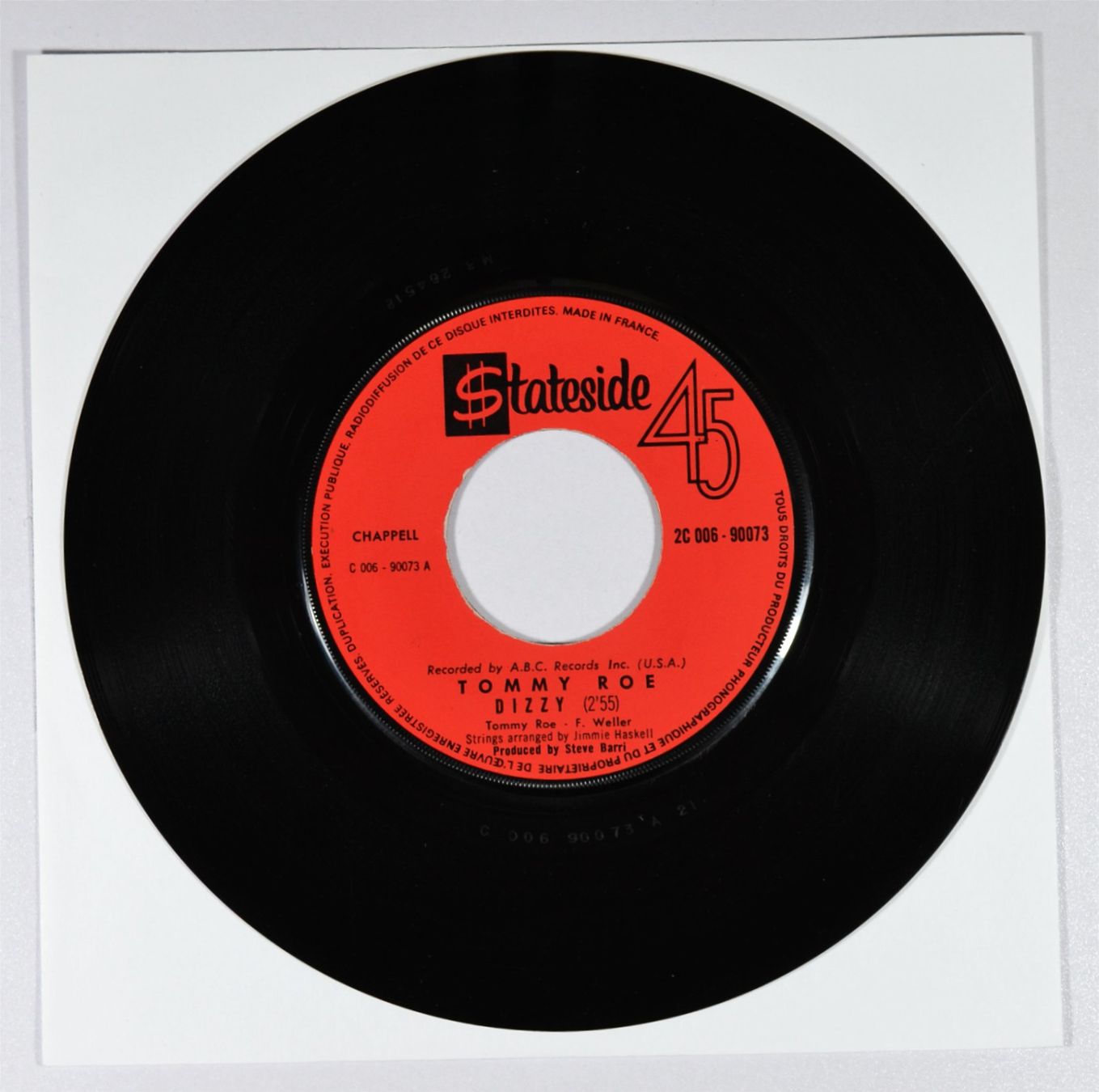 Dischi in vinile: Single: TOMMY ROE - Dizzy – Usato da Frenkendorf venduto da Yard-Sale-2000 1