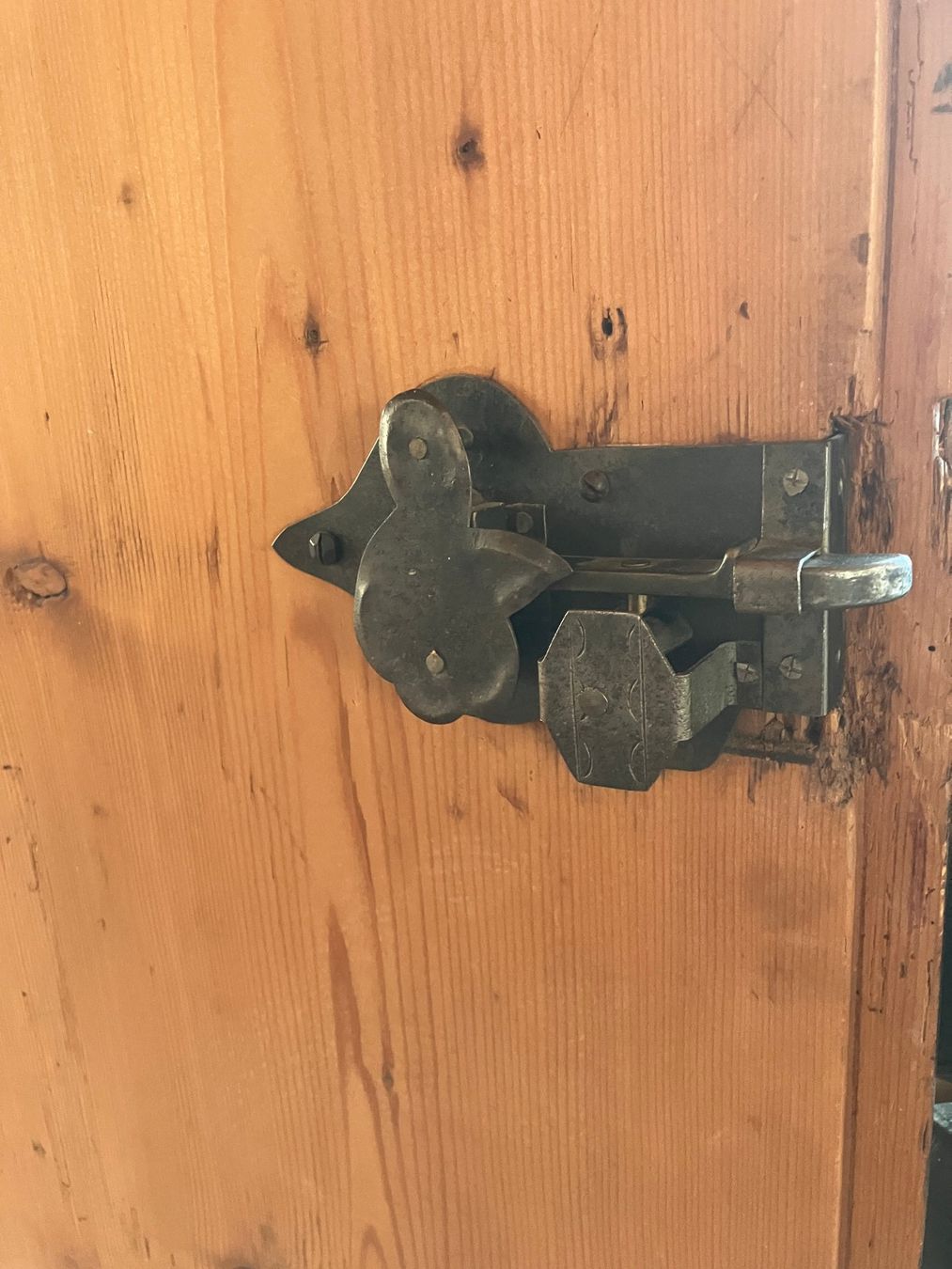 Armadi: Antiker Tannenschrank mit Malerei – Usato da benzenschwil venduto da Kontaki 6