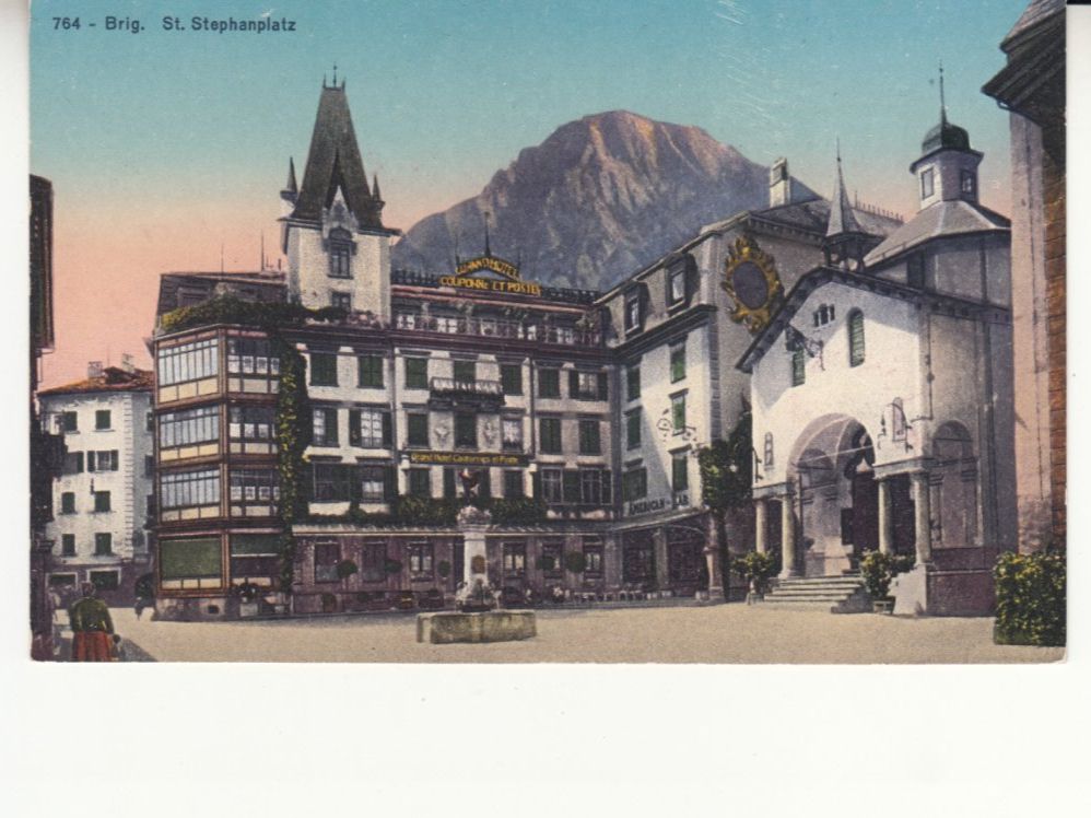 Ansichtskarten: Brig ca. 1910 – Gebraucht aus Bürglen TG von StampGraf