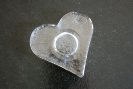 Glasi Hergiswil, Teelichthalter Herz 12 cm
