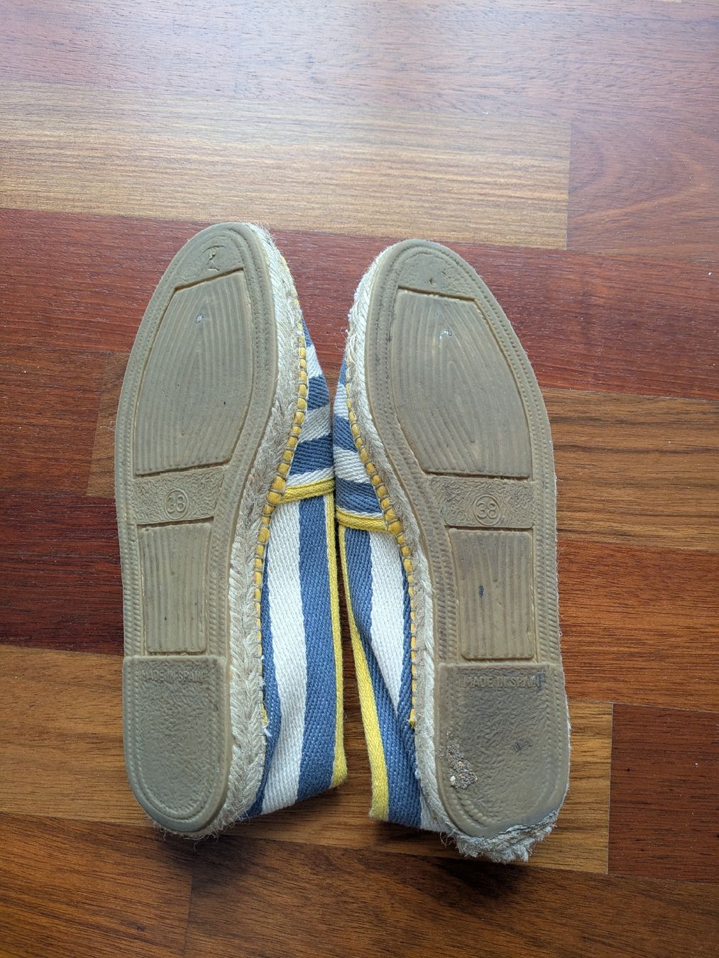Scarpe da donna: Summer Espadrilles Striped Blue Yellow Size 38 – Usato da Zürich venduto da Cindy_c 2