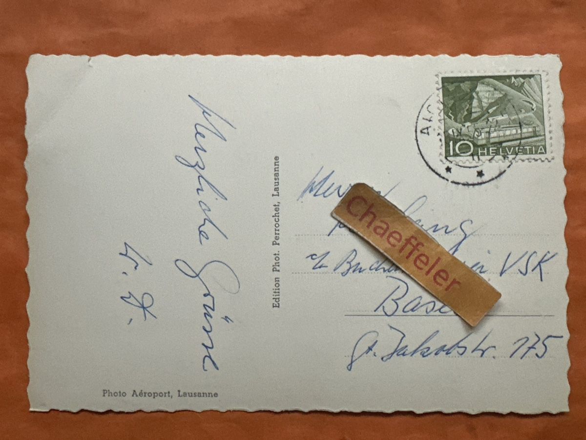 Cartoline postali: Alte Ansichtskarte "Vallée des Ormonts vue avion.  – Usato da Zürich venduto da Chaeffeler 1