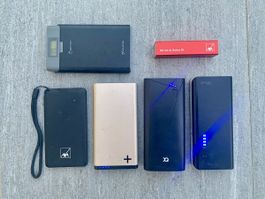 Diverse Powerbanks (6 Stück)