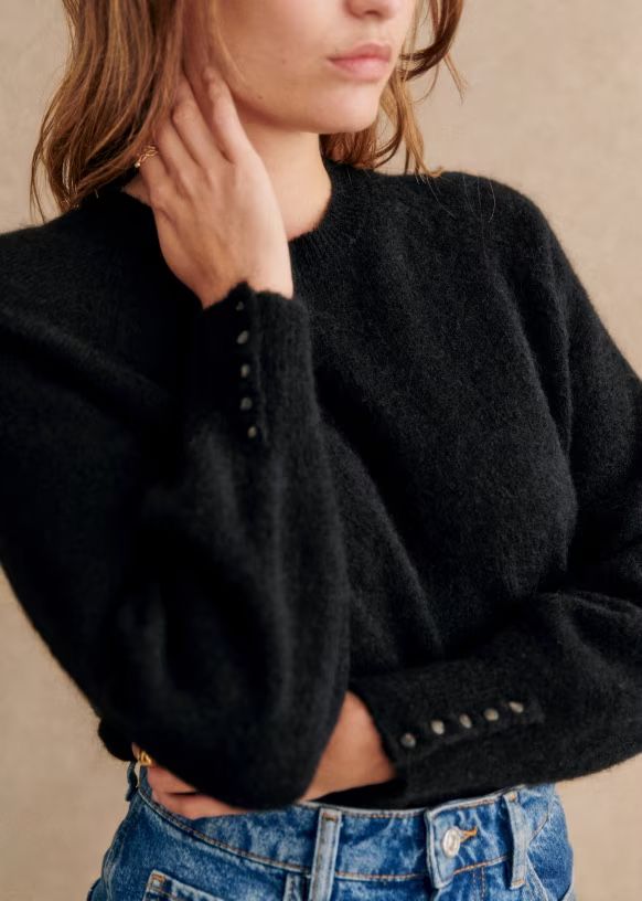 Sezane Pullover & Sweatshirts: Sezane pull Louise noir XS – Gebraucht aus Bevaix von _estelleb__