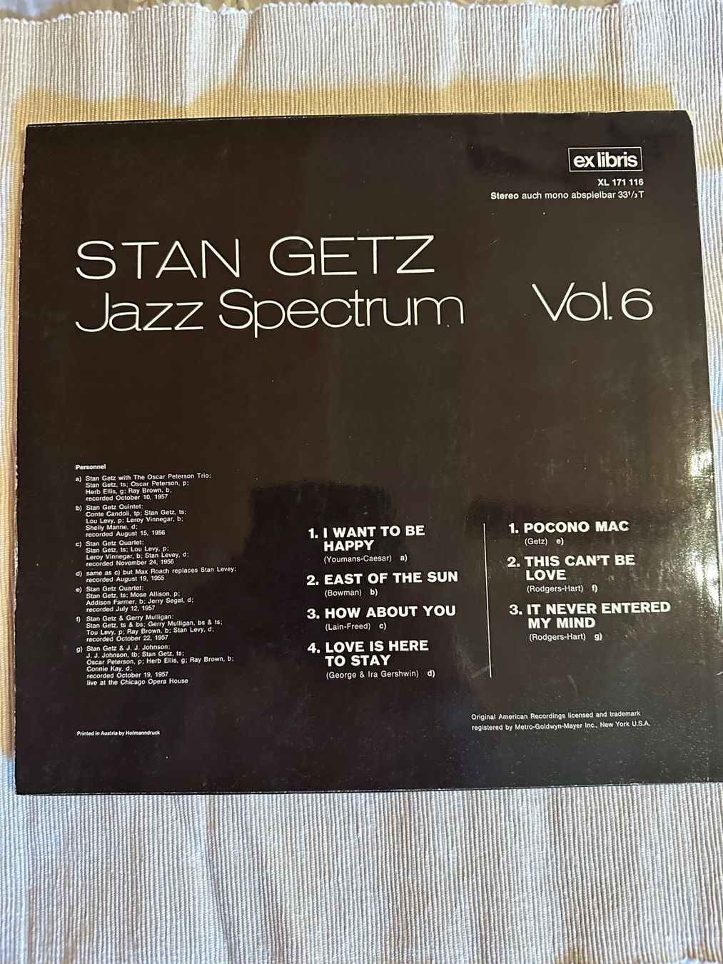 Schallplatten: 2x Schallplatten- Jass-  Wes Montgomery & Stan Getz – Gebraucht aus Bolligen von Astrophysiker06 4