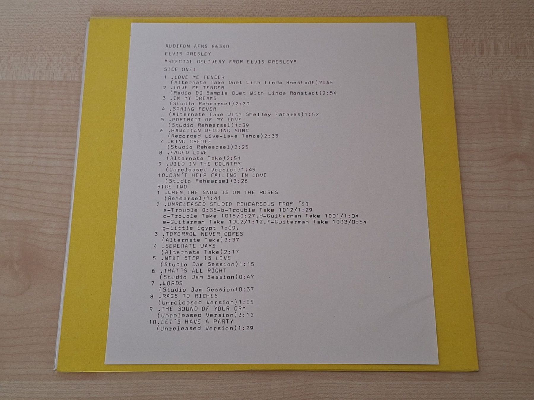 Dischi in vinile: Elvis Presley Special Delivery From EP – Usato da Uerschhausen venduto da Burton77 1