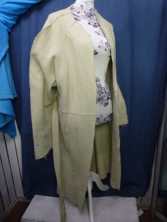 NOA NOA STRICKMANTEL MINT WOLLE GR XXL MIT GÜRTEL NEU LUXUS