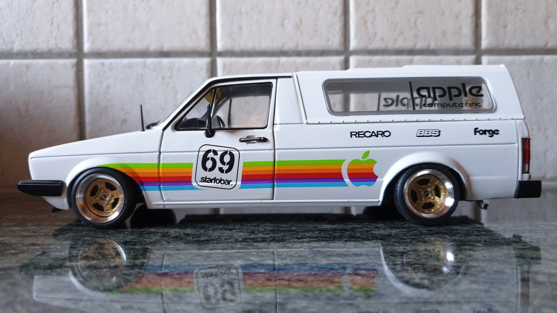 Volkswagen Modellini d'auto: VW GOLF CADDY / 1:18 TUNING – Nuovo e nell'imballaggio originale da Wengi b. Büren venduto da Ot1000 1