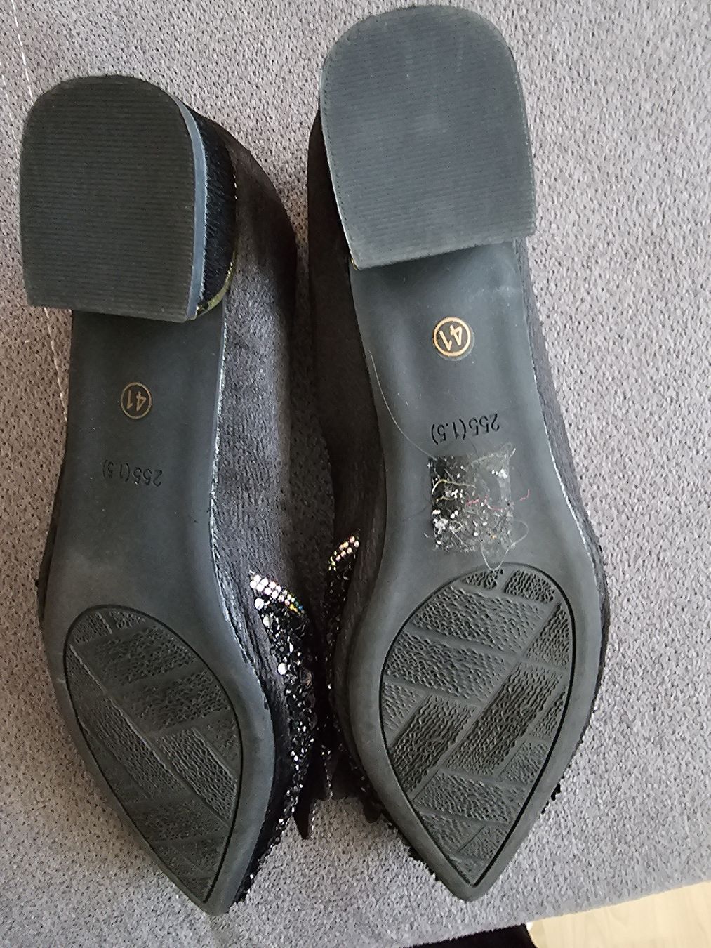 Scarpe da donna: Ballerinas mit Glitzerstein Gr. 41 schwarz – Usato da Kreuzlingen venduto da Babydoll34 2