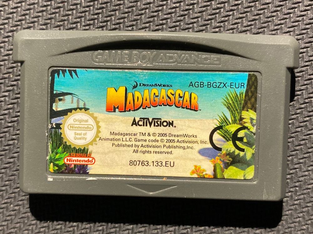 Jeu Madagascar Pour Game Boy Advance SP - Version Comme Neuf - Plateforme Nintendo GBA