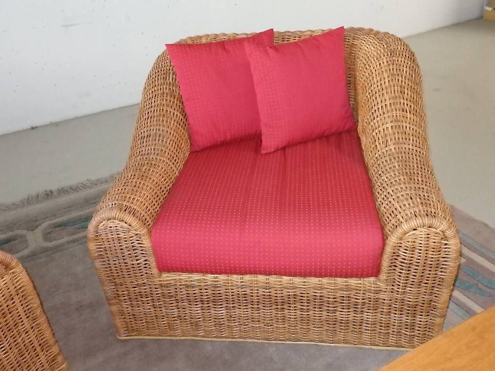Divani: Bettsofa und 2 Sessel aus Rattan – Usato da Adlikon b.Regensdf venduto da mon_xpp7 2