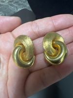 Christian Dior Ohrclips Vintage 90er vergoldet