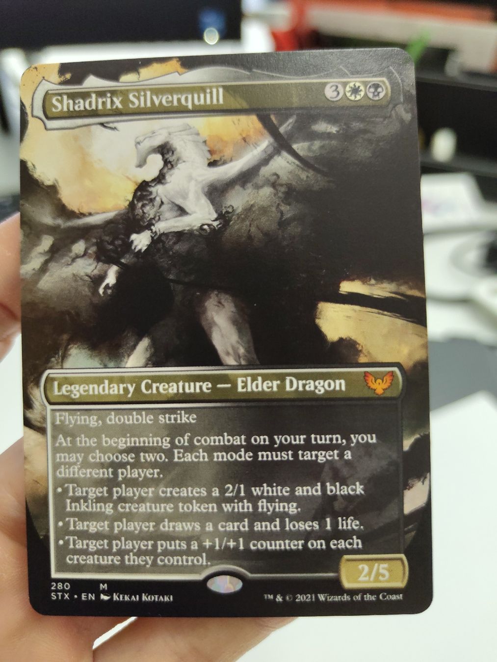 Magic The Gathering Sammelbilder & Trading cards: Magic The Gathering Shadrix Silverquill borderless NM – Neu (gemäss Beschreibung) aus Obergerlafingen von kingslayer4