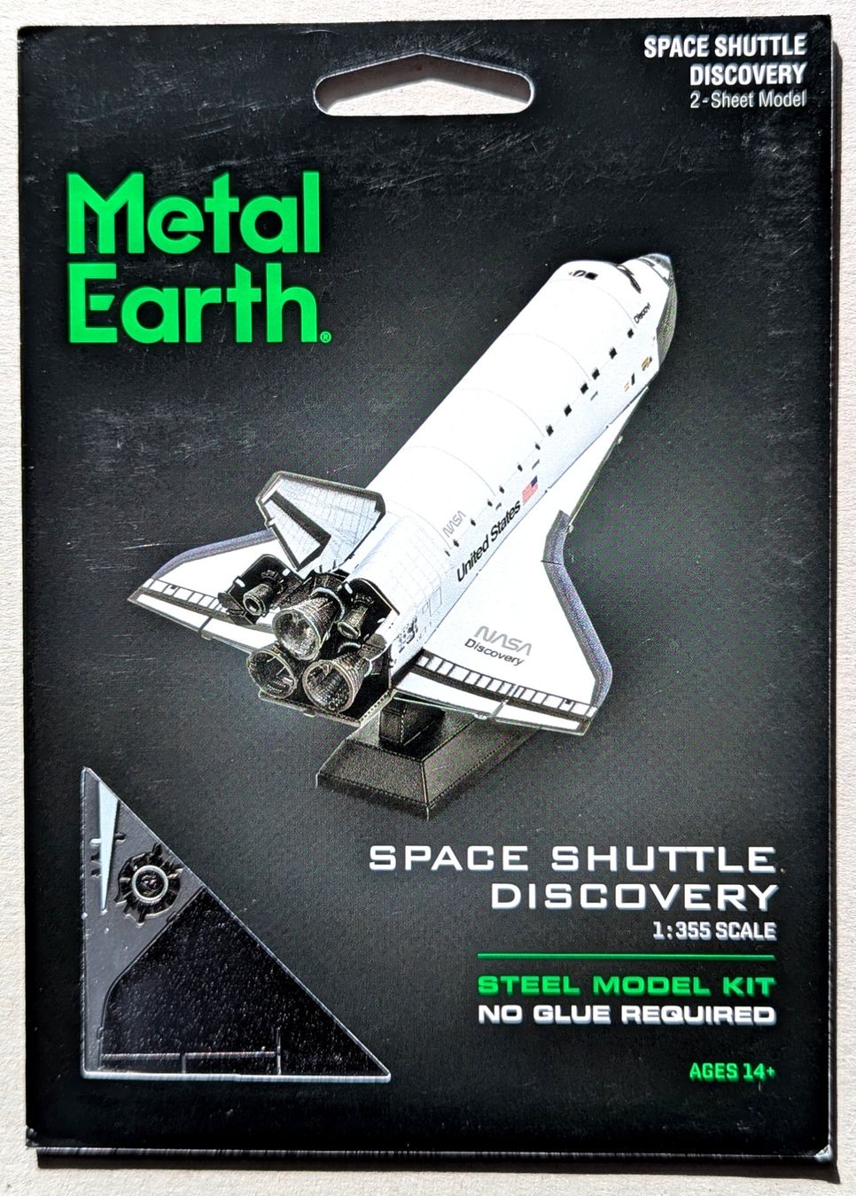 Kit di modellismo & Modellini statici: Metal Earth-Bausatz "SPACE SHUTTLE DISCOVERY", Maßstab 1/355 – Nuovo e nell'imballaggio originale da Olten venduto da J.Cooper58