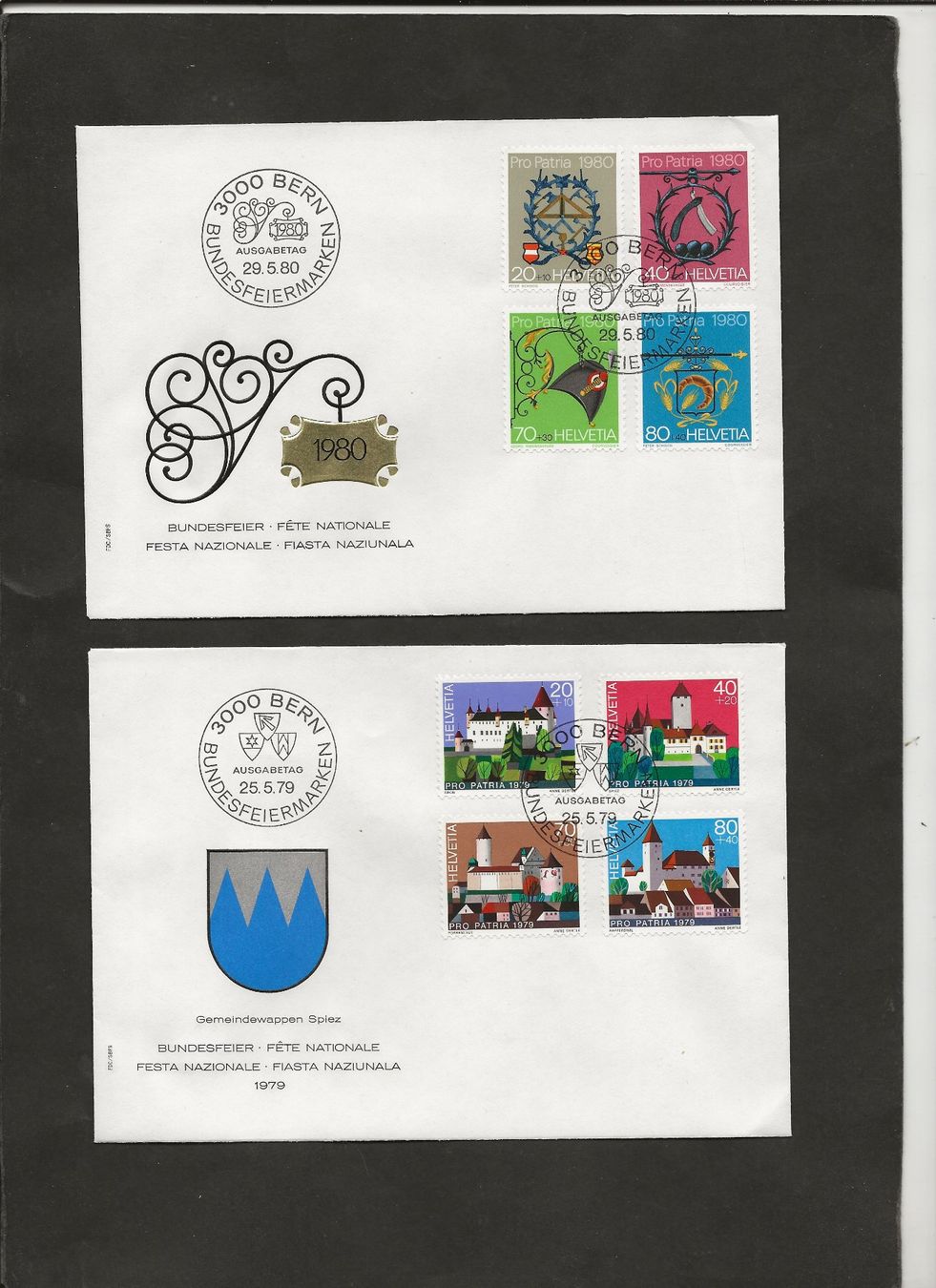 Tutti i francobolli: Schweiz Pro Patria FDC 1979 bis 1996 – Usato da Au ZH venduto da xelagreb01 9
