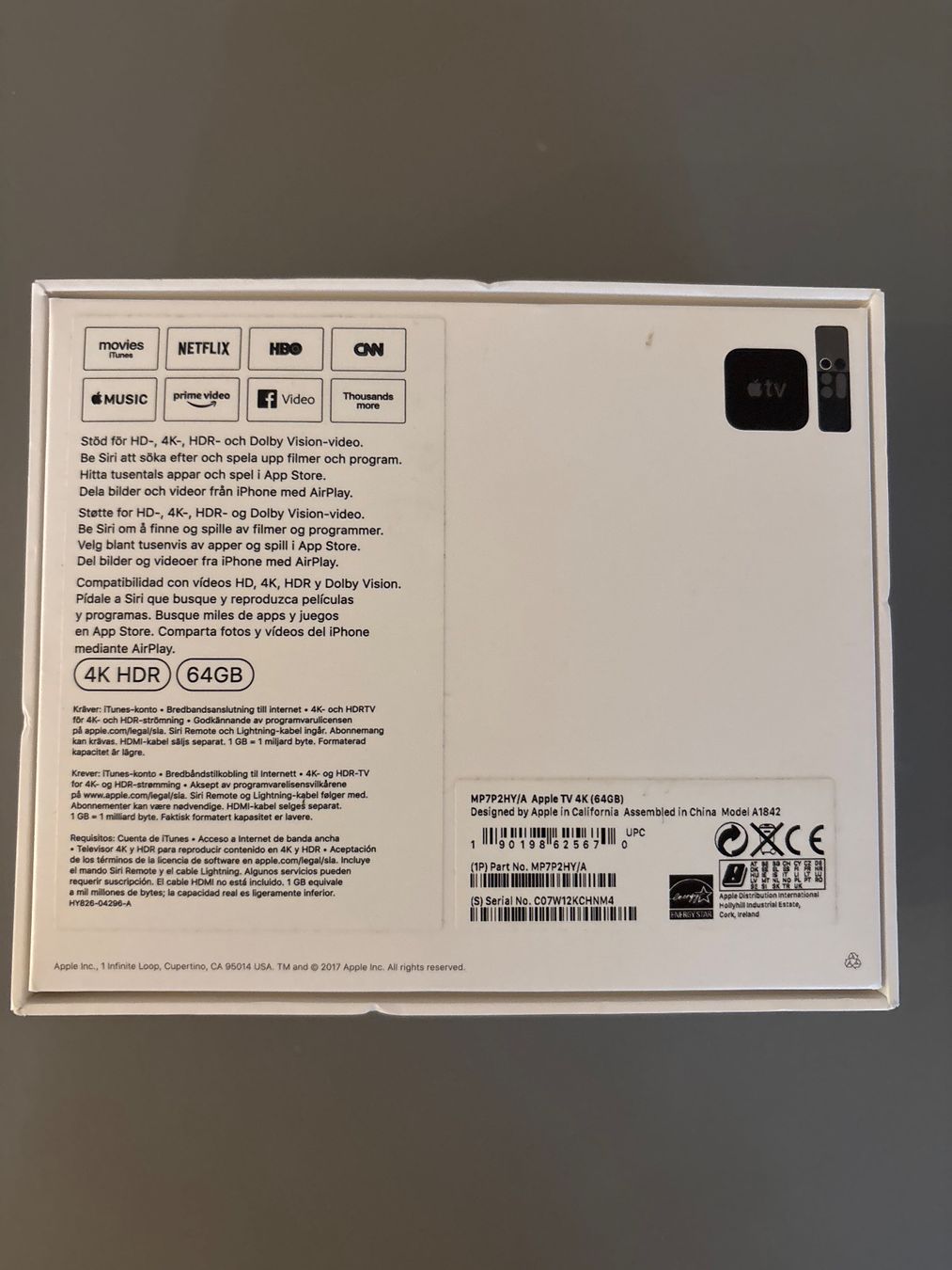 Apple Sistemi audio & multimediali: Apple TV 4K 1. Gen. 64 GB – Usato da Liestal venduto da lis_82hy 3
