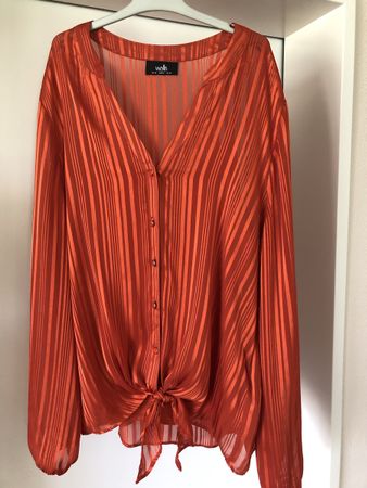 Orange Bluse, Wallis - Gr.42 (wie D Gr.40)