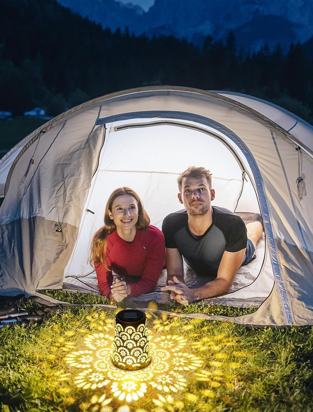 Lanterne: 2x Solar Gartenlaternen mit Musterlicht – Nuovo e nell'imballaggio originale da Nuglar venduto da SaleRitter 5