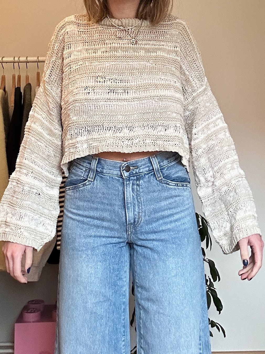 Pull&Bear Maglioni & Felpe: Pull en crochet beige Pull&Bear – Nuovo (secondo la descrizione) da Vessy venduto da tania4284
