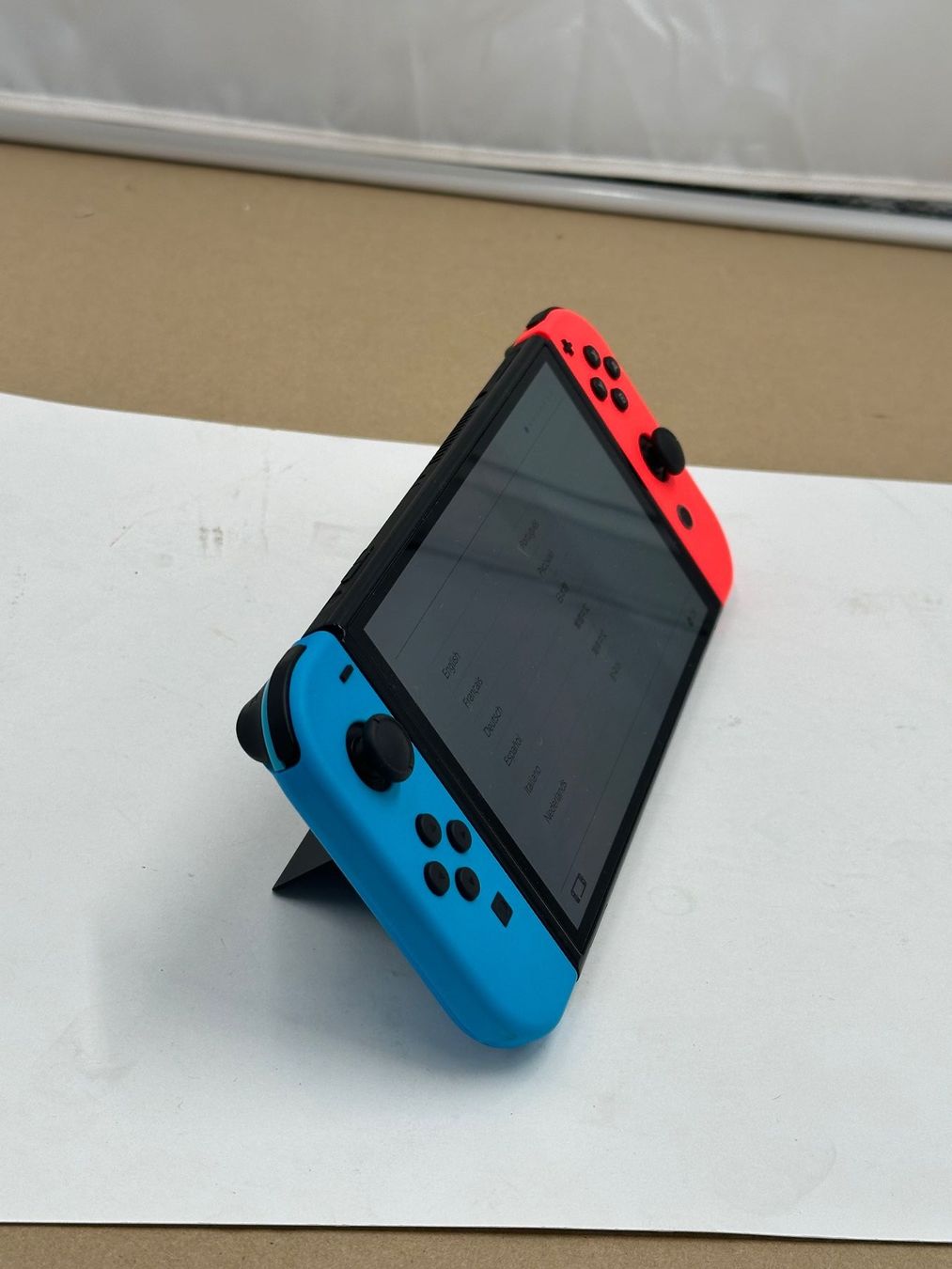 Nintendo Console: NINTENDO Switch OLED-Modell, Neon-Blau/Neon-Rot – Usato da Birmenstorf AG venduto da Distronics_SchweizAG 4