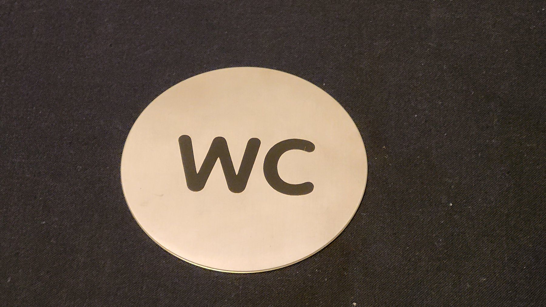 WC: Piktogramm rund WC – Usato da Uster venduto da gurust