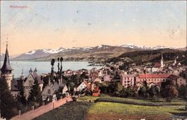 Wädenswil ZH // Panorama Dorf Gesamtansicht ca. 1910