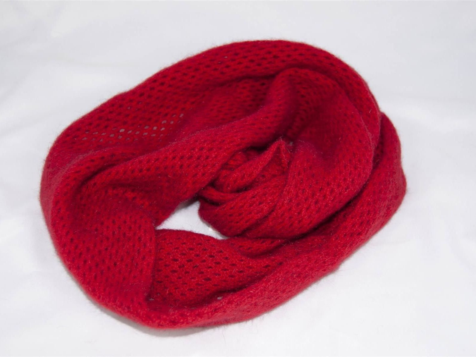 Foulard & Sciarpe: Possum Rundhalstuch - Wabenmuster rot – Nuovo e nell'imballaggio originale da Zollikofen venduto da marys-choice