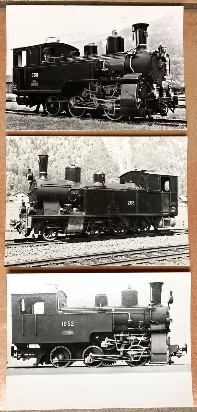 Cartoline postali: Brünig Dampflokomotiven - 3er-Set Postkarten – Usato da Versoix venduto da Decapod