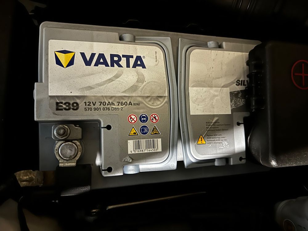 VARTA E39 A7 Silver Dynamic AGM 70Ah Autobatterie 12V 760A Batterie 570 901  076