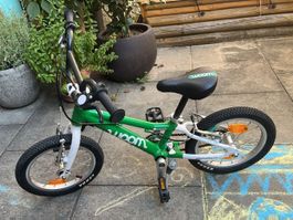 Woom 2 – Kinderfahrrad / Kindervelo, 14″, grün