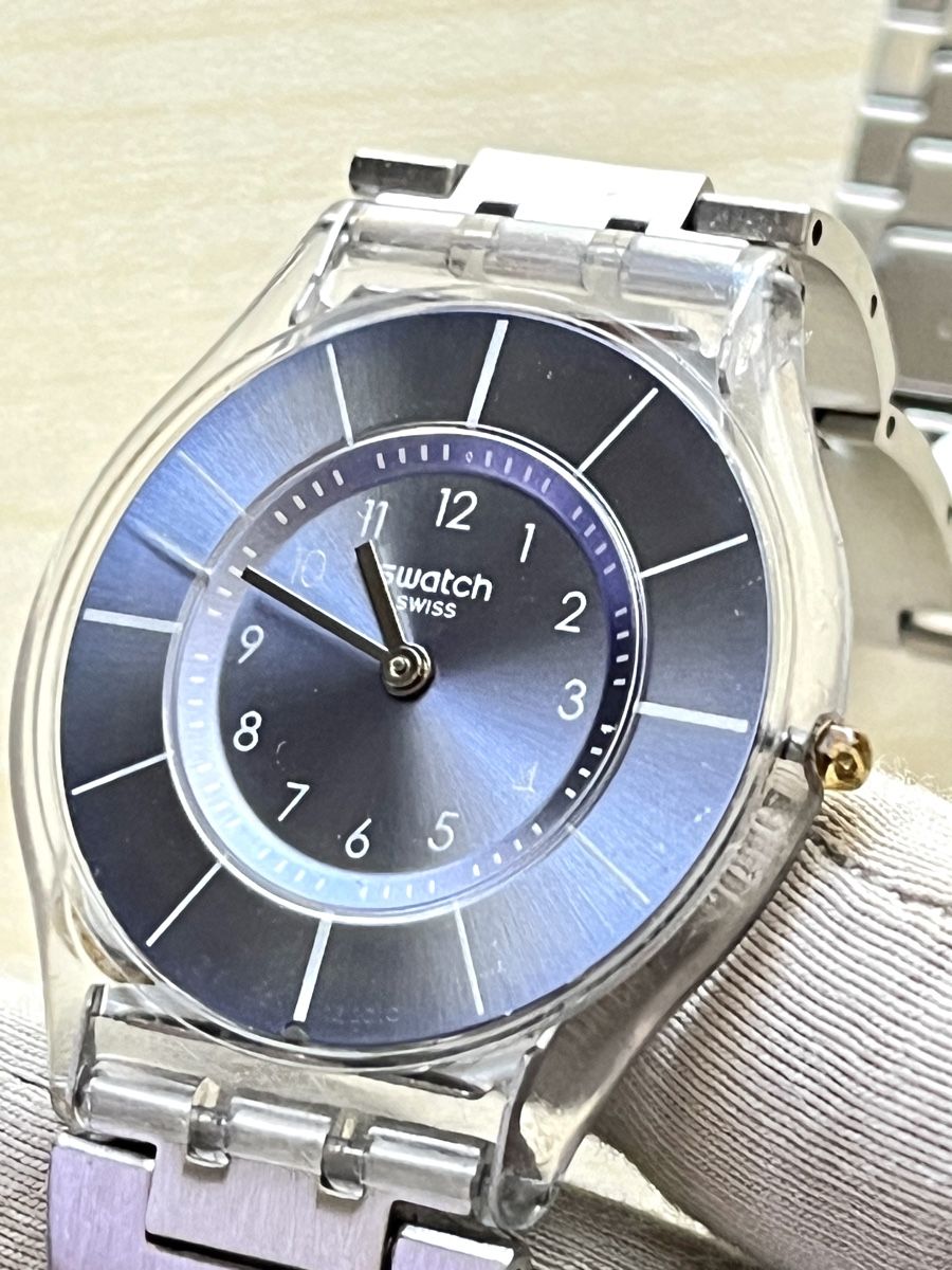 Swatch Uhren: Swatch Uhr transparent mit Metallband  – Gebraucht aus Grenchen von chththl 4