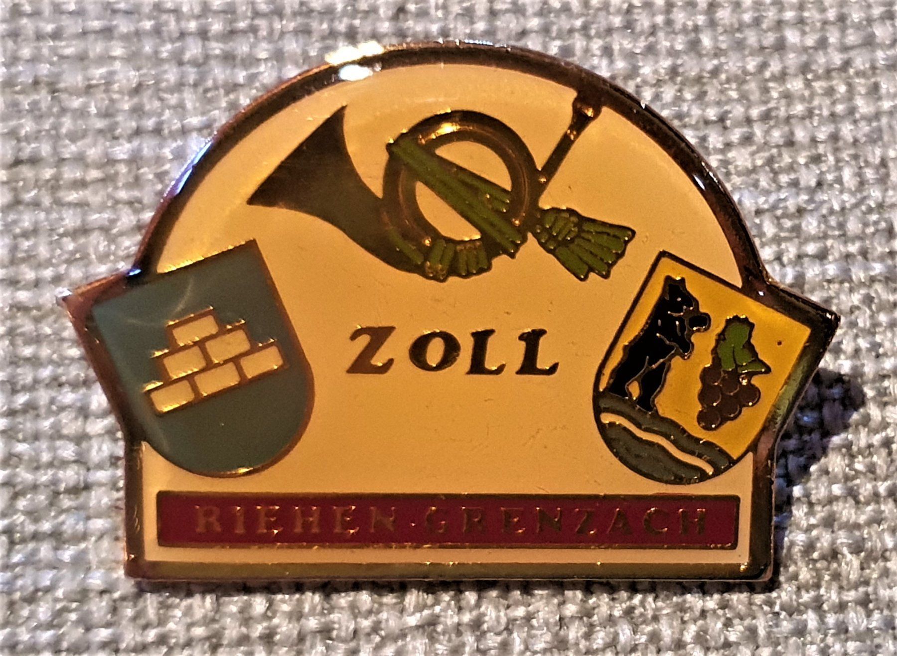 Placchette & Badge: M407 - Pin ZOLL Riehen / Grenzach – Usato da Reinach BL venduto da Boston-Verkauf 1
