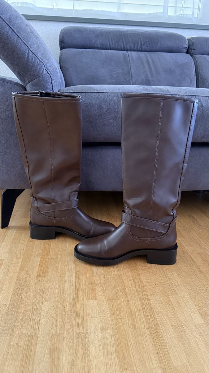 Zara Damenschuhe: Braune Zara Stiefel gr.38 – Gebraucht aus Winterthur von -BeHappy24- 4