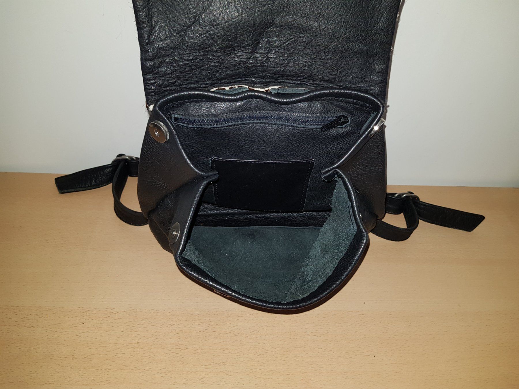 Rucksäcke: Lederrucksack mit Echtfell – Gebraucht aus Basel von Birs868 7