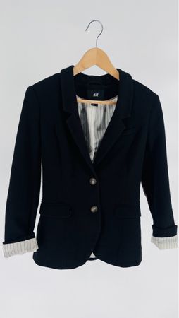 H&M Blazer, Grösse 36, Schwarz - Top Zustand