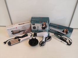 🤩3 STK: REMINGTON PROLUXE WAVER SHINE THERAPY FÖHN&GLÄTTER