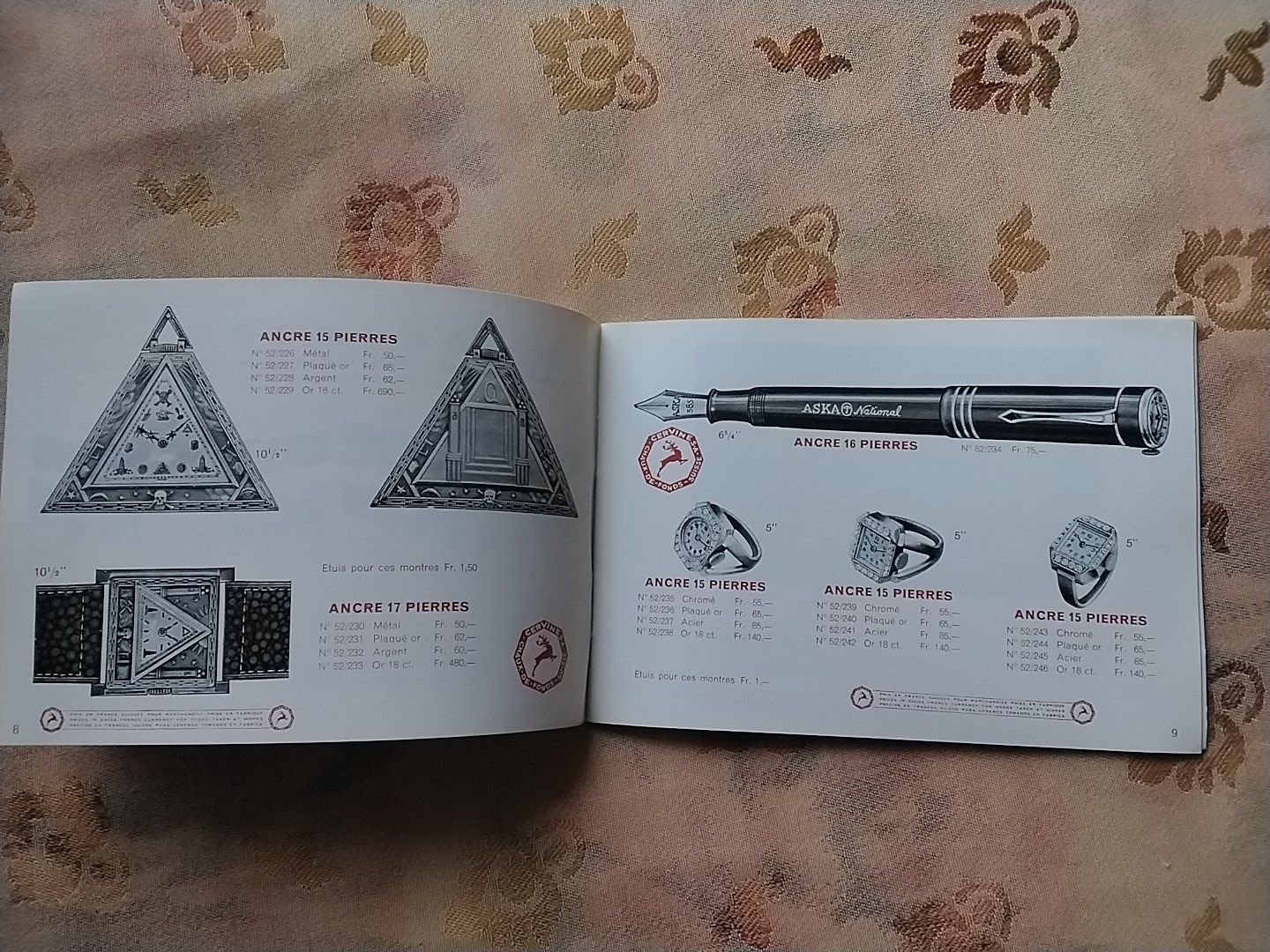 Libri: Cervine S.A. Uhren katalog , Vintage – Usato da Biel/Bienne venduto da taki25 3