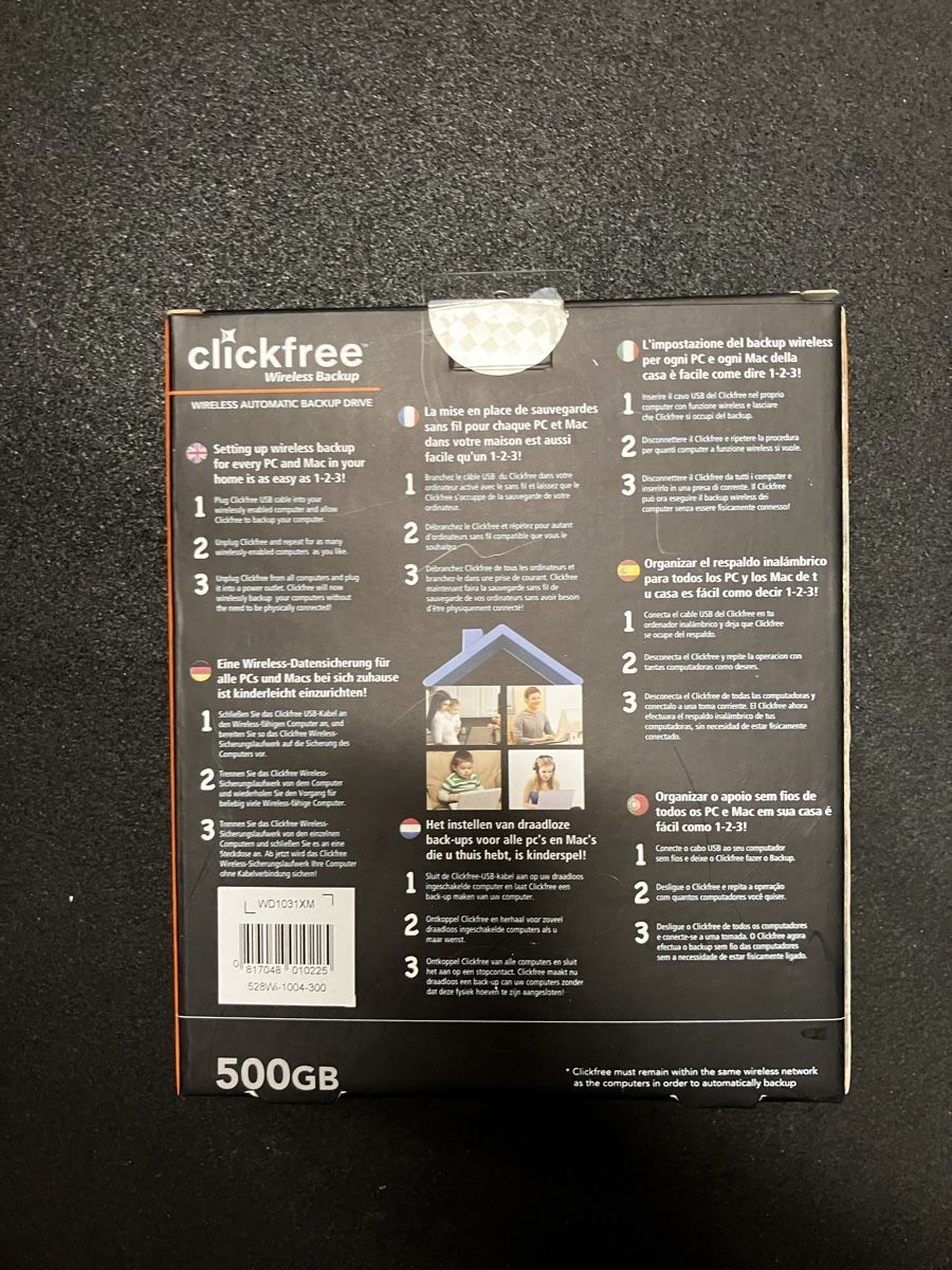 Modem & Router: Clickfree Wireless Backup 500GB - Neuwertig – Nuovo e nell'imballaggio originale da Winterthur venduto da javelin-swiss 1