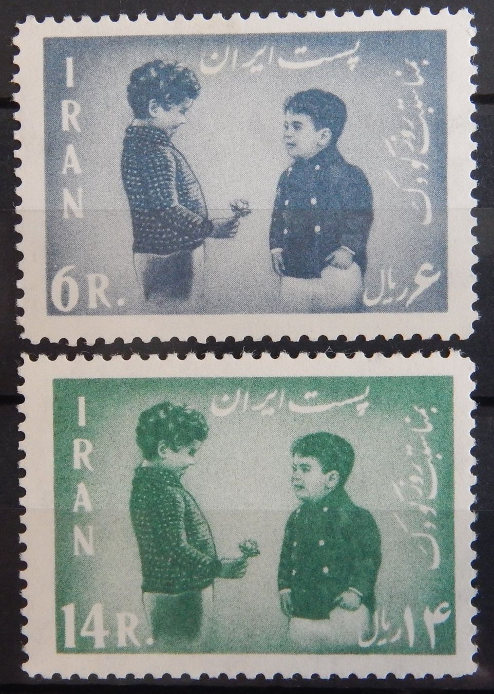 Tutti i francobolli: Persien Iran Kat. 1140-1141 ** 1962 – Usato da Zürich venduto da Muehlekauf