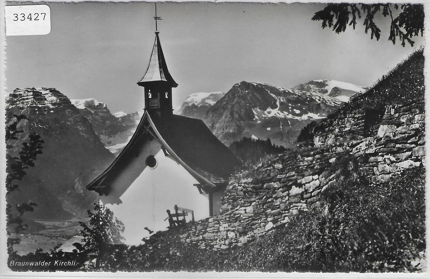 Cartoline postali: Braunwalder Kirchli - Braunwald GL – Usato da Ettingen venduto da Kartenplanet
