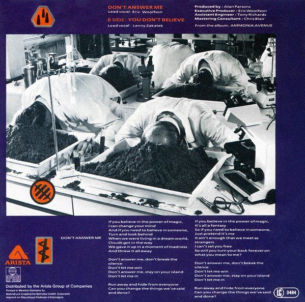 Dischi in vinile: Parsons Alan Project: Don't Answer Me 7" – Usato da Steinhausen venduto da Vilivinili 1