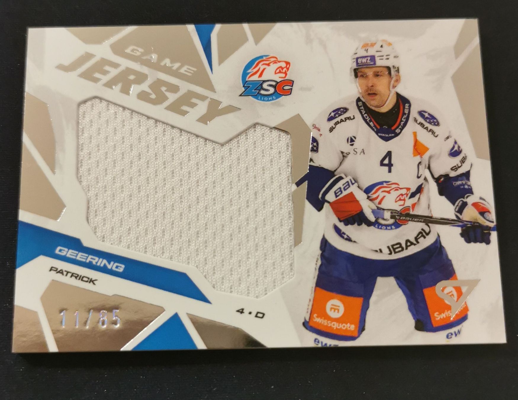 NHL Cartes à collectionner: ZSC Patrick Geering Game Jersey 11/85 – Neuf (Voir description) à Bürglen UR par Snuffinski90