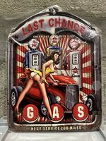 Last chance hot rod pin up Tankstelle gas