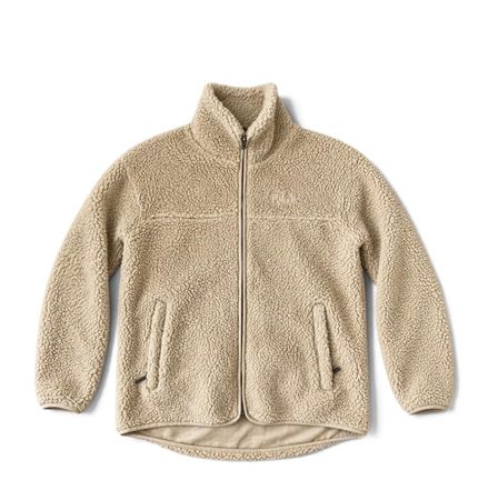 FILA Teddy Fleece Jacket in Beige