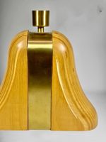 Lampe design Mid-Century Moderne en Bois et Laiton, 1950s