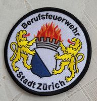 Vintage Abzeichen Aufnäher "Berufsfeuerwehr Stadt Zürich"