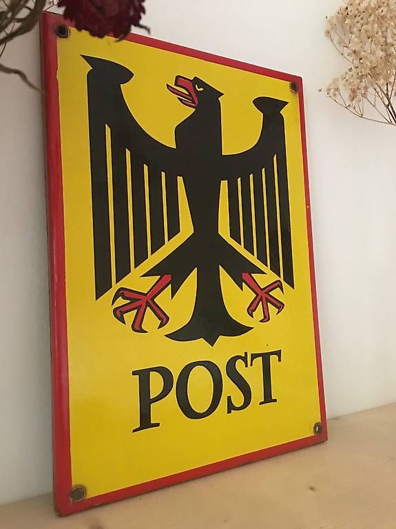 Insegne: Plaque émaillées Post Allemagne – Usato da Lausanne venduto da Loopaul 1